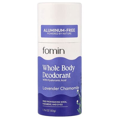 fomin дезодорант для тела, без алюминия, Lavender Chamomile, 1.76 oz (50 g)