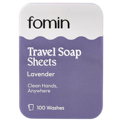 Travel Soap Sheets, Lavender, 100 Sheets