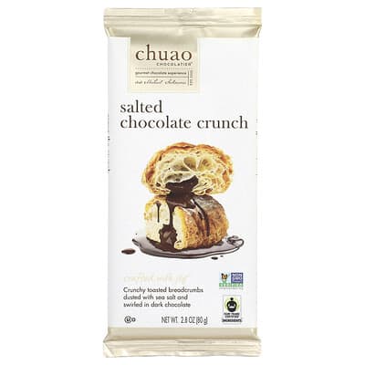 Плитка темного шоколада с соленой карамелью, 2.8 oz (80 g)