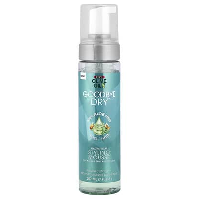 Olive Oil®, Goodbye Dry™ Hydrafoam Styling Mousse, For All Hair Types and Textures, 7 fl oz (207 ml)
