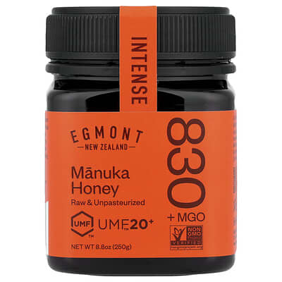 Manuka Honey, Raw & Unpasteurized, UMF™ 20+, MGO 830+, 8.8 oz (250 g)