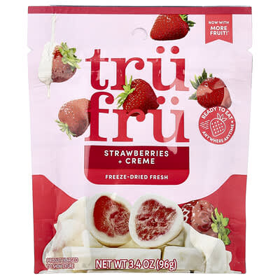 Сублимированная клубника со сливками Tru Fru, 3.4 oz (96 g)