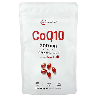CoQ10, 240 Softgels (100 mg per Softgel)