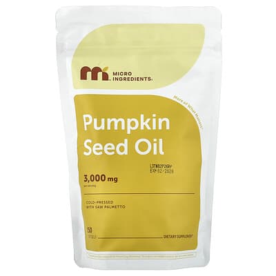 Pumpkin Seed Oil with Saw Palmetto, 150 Softgels