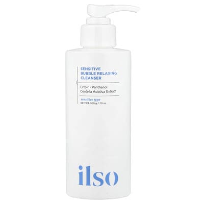 ilso Очищающее средство для чувствительной кожи Sensitive Bubble Relaxing Cleanser, 7 oz (200 g)