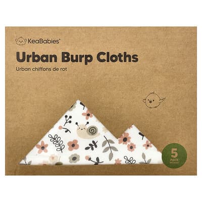 Салфетки для срыгивания Urban Burp Cloths, 5 шт