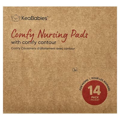 Comfy Nursing Pads, Large, Neutrals, 14 Pack
