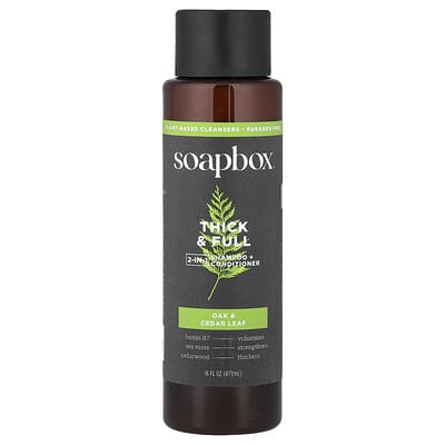 Thick & Full, 2-In-1 Shampoo + Conditioner, Oak & Cedar Leaf, 16 fl oz (473 ml)