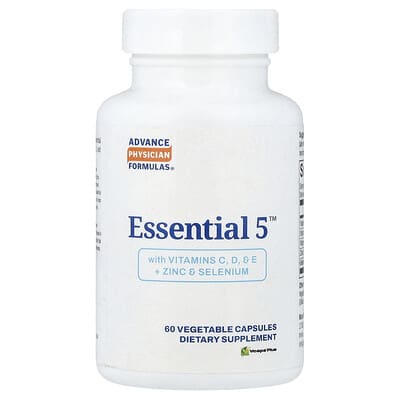 Essential 5™ с витаминами C, D, E + цинком и селеном, 60 капсул