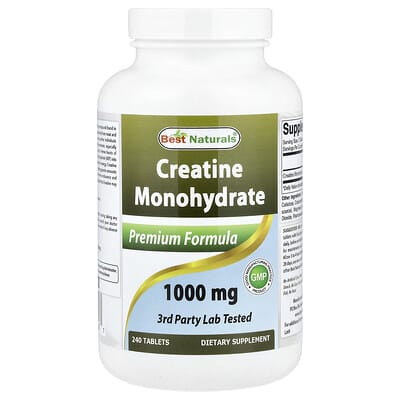 Креатин Monohydrate, 1,000 mg, 240 таблеток