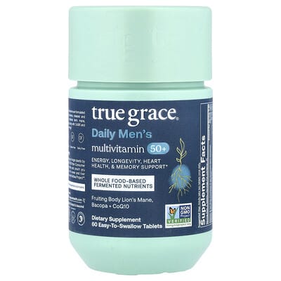 Daily Men's Multivitamin 50+, 60 Easy-To-Swallow Tablets