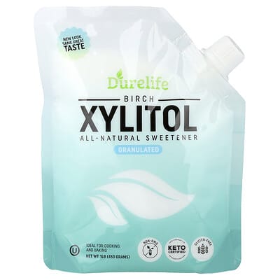 Березовый ксилит DURELIFE, Granulated, 1 lb (453 g)