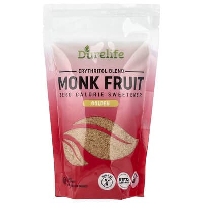 Смесь эритрита и монашеского фрукта DURELIFE Golden, 1 lb (453 g)