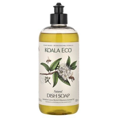 Natural Dish Soap, Australian Lemon Myrtle & Mandarin Essential Oil, 16.9 fl oz (500 ml)