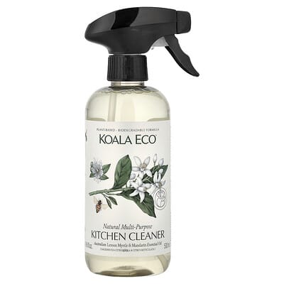 Koala Eco Натуральное многоцелевое средство для чистки кухни, Australian Lemon Myrtle & Mandarin Essential Oil, 16.9 fl oz (500 ml)