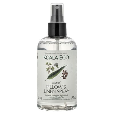 Natural Pillow & Linen Spray, Essential Oil, Australian Eucalyptus, Peppermint & Rosalina, 8.4 fl oz (250 ml)