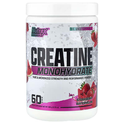 Креатин Nutrex Research Creatine Monohydrate, Strawberry Watermelon, 13.76 oz (390 g)