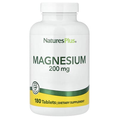 Magnesium, 200 mg, 180 Tablets