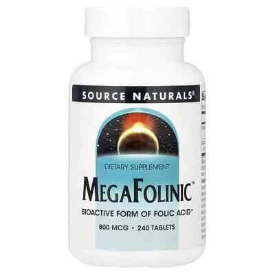 MegaFolinic™, 800 mcg, 240 таблеток
