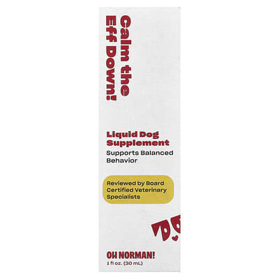 Calm Down, Liquid Dog Supplement, 1 fl oz (30 ml)