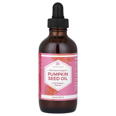100% чистое органическое масло тыквенных семечек, 4 fl oz (118 ml)