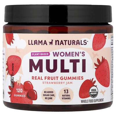 Women's Multi, Real Fruit Gummies, Strawberry Jam, 120 Gummies