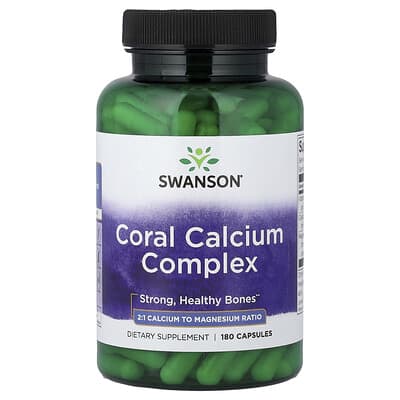 Swanson Vitamins Coral Calcium Complex, 180 капсул