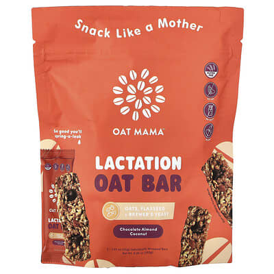 Овсяный батончик Oat Mama Lactation Chocolate Almond Coconut, 1.27 oz (35 g) Each