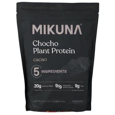 Chocho Plant Protein Powder, Cacao, 1.42 lbs (645 g)