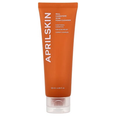 Очищающая пенка для лица Real Carrotene Acne Foam Cleanser, 4.05 fl oz (120 ml)