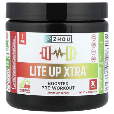 Lite Up Xtra™ предтренировочная добавка, вишневый лайм, 4.02 oz (114 g)