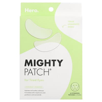 Mighty Patch Гидрогелевые патчи для кожи вокруг глаз, 6 шт
