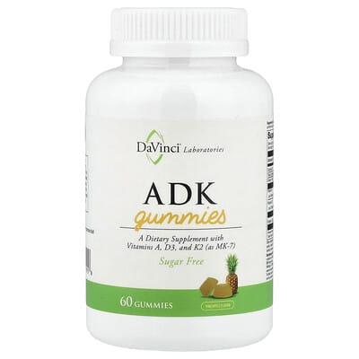 ADK Gummies, ананас, 60 штук