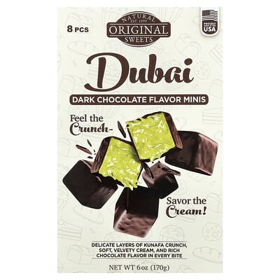 Dubai Dark Chocolate Minis, 8 Pieces, 6 oz (170 g)
