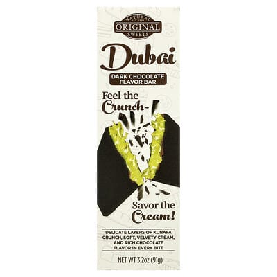 Dubai Dark Chocolate Bar, 3.2 oz (91 g)