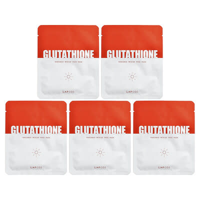 Glutathione, Radiance Rescue Beauty Face Mask, 5 Sheets, 0.91 oz (26 g) Each