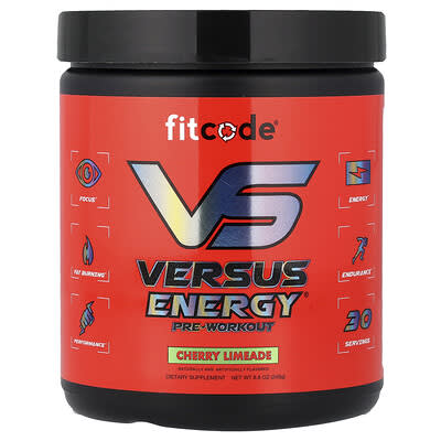 Предтренировочный комплекс Versus Energy, Cherry Limeade, 8.8 oz (249 g)