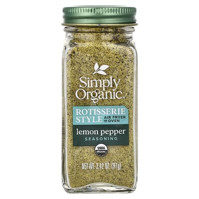 Rotisserie Style Seasoning, Lemon Pepper, 3.42 oz (97 g)