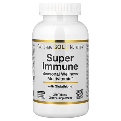 California Gold Nutrition Super Immune, сезонный мультивитаминный комплекс, 240 таблеток