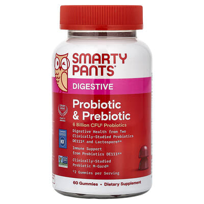 Digestive, Probiotic & Prebiotic Gummies, Grape, 60 Gummies