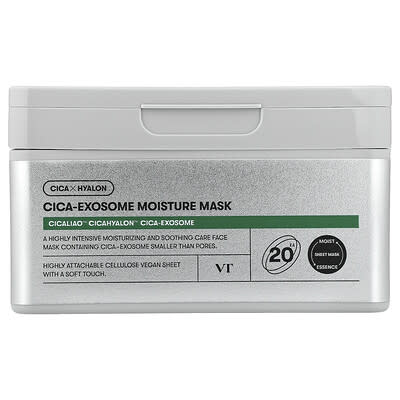 Cica-Exosome Moisture Beauty Mask, 20 Sheets, 350 g