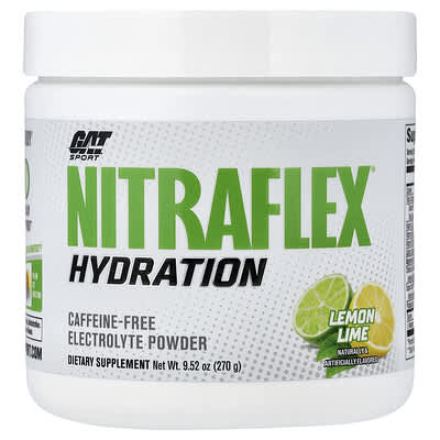 Sport, Nitraflex® Hydration, Lemon Lime, 9.52 oz (270 g)