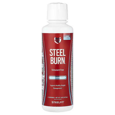 Жидкостный L-карнитин Steel Burn™, Frozen Rocket Pop, 16 oz (473 ml)