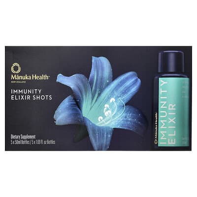 Immunity Elixir Shots, 5 Bottles, 1.69 fl oz (50 ml) Each