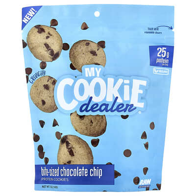 Bite-Sized Protein Cookies, Chocolate Chip, 5 oz (142 g)