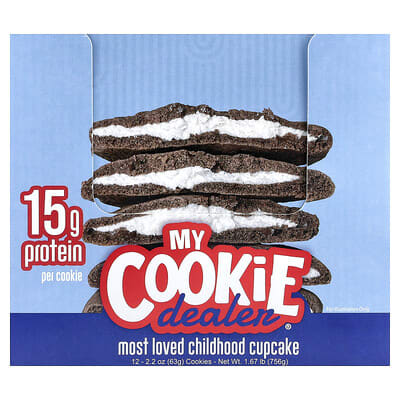 Protein Cookie, Most Loved Childhood Cupcake, 12 Cookies, 2.2 oz (63 g) Each