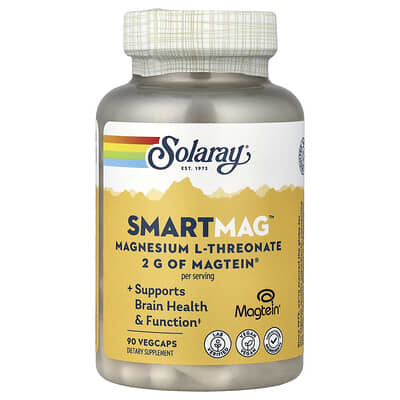 SmartMag™ Magnesium L-Threonate, 90 VegCaps (48 mg per VegCap)