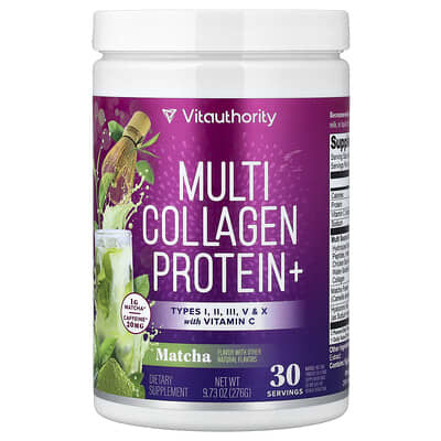 Multi Collagen Protein+, Matcha, 9.73 oz (276 g)