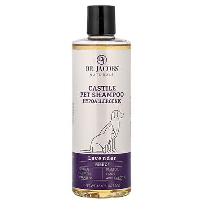 Castile Pet Shampoo, Lavender, 16 oz (473 ml)