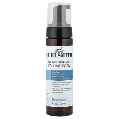 Bouncy Strength Volume Foam, Curly or Wavy Hair, 7 fl oz (207 ml)